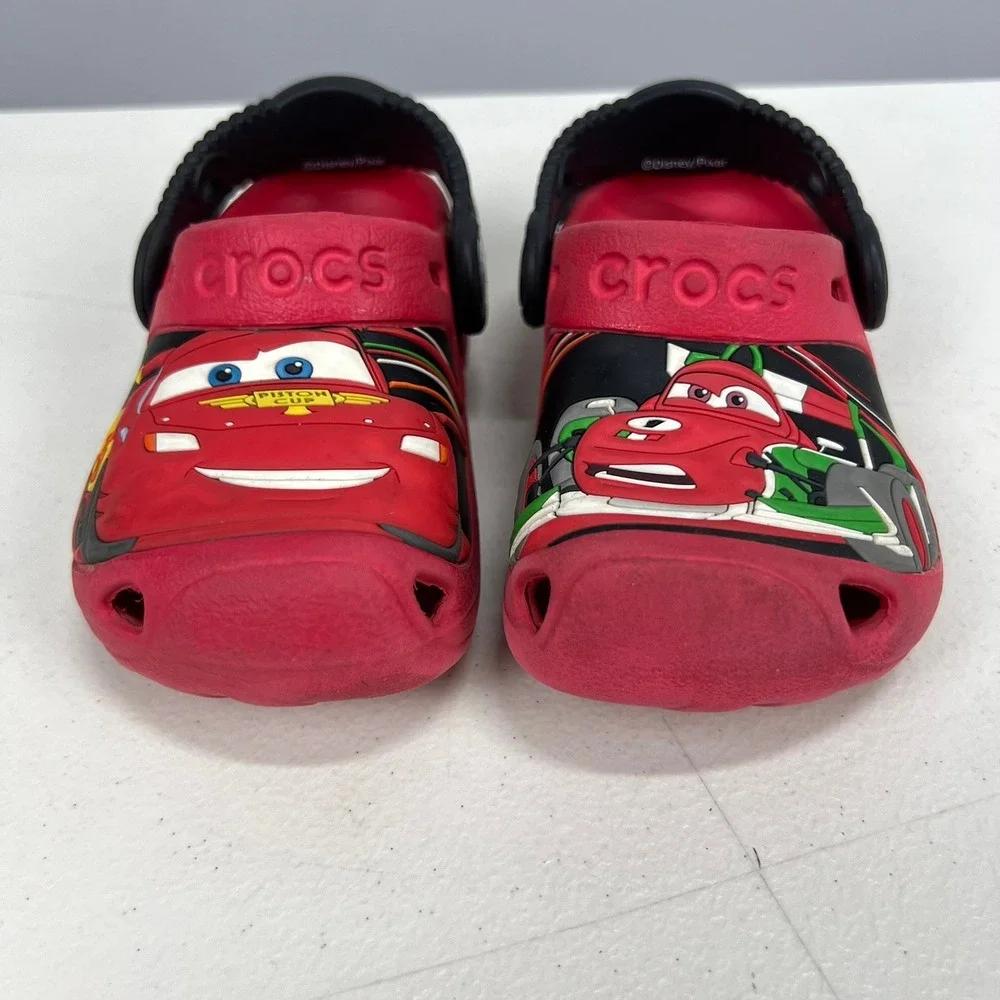 Crocs Kids Disney Pixar Cars Lightning McQueen Francesco Bernoulli Clogs Red 6/7